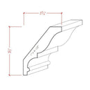EWCR18 Crown 7/8" x 4-1/2" Unfinished 3-1/2" High x 2-3/4" Deep EWCR18 Crown 7/8" x 4-1/2" Unfinished 3-1/2" High x 2-3/4" Deep