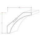 EWCR41 Cove Crown 1-3/8" x 6-3/16 Unfinished 4" High x 4-5/8" Deep EWCR41 Cove Crown 1-3/8" x 6-3/16 Unfinished 4" High x 4-5/8" Deep