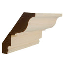 EWCR47 Colonial Crown 3/4" x 4" Unfinished 3" High x 2-5/8" Deep EWCR47 Colonial Crown 3/4" x 4" Unfinished 3" High x 2-5/8" Deep
