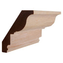 EWCR47 Colonial Crown 3/4" x 4" Unfinished 3" High x 2-5/8" Deep EWCR47 Colonial Crown 3/4" x 4" Unfinished 3" High x 2-5/8" Deep