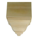EWCR82 Middle Corner Block 4-1/4" Tall x 3" deep 6" Face Unfinished EWCR82 Middle Corner Block 4-1/4" Tall x 3" deep 6" Face Unfinished
