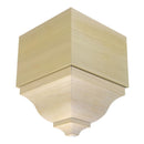 EWCR83 Crown Outside Corner Block 4-1/4" Tall x 3" deep 6" Face Unfinished EWCR83 Crown Outside Corner Block 4-1/4" Tall x 3" deep 6" Face Unfinished