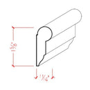 EWPC11 Picture Hanging Rail 1-5/8" Tall x 11/16" Moulding. Unfinished EWPC11 Picture Hanging Rail 1-5/8" Tall x 11/16" Moulding. Unfinished