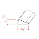 EWPM38 Colonial Panel Molding 1-1/8" wide x 7/16" Trim. Unfinished EWPM38 Colonial Panel Molding 1-1/8" wide x 7/16" Trim. Unfinished