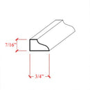 EWPM39 Ogee Panel Molding 3/4" wide x 7/16" Trim. Unfinished EWPM39 Ogee Panel Molding 3/4" wide x 7/16" Trim. Unfinished