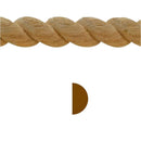 EWRM12 Rope Moulding 3/4" High x 3/8" Trim. Unfinished EWRM12 Rope Moulding 3/4" High x 3/8" Trim. Unfinished
