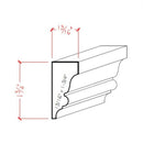EWSC11 Solid Crown 1-3/4" High x 13/16" Deep Moulding. Unfinished EWSC11 Solid Crown 1-3/4" High x 13/16" Deep Moulding. Unfinished