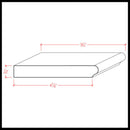 EWWS13 Colonial Windowsill 5-1/4" wide x 3/4" Stool. Unfinished EWWS13 Colonial Windowsill 5-1/4" wide x 3/4" Stool. Unfinished