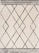 Keone Black & White Thick Rug Keone Black & White Thick Rug