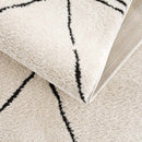 Keone Black & White Thick Rug Keone Black & White Thick Rug