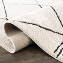 Keone Black & White Thick Rug Keone Black & White Thick Rug