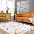 Keone Black & White Thick Rug Keone Black & White Thick Rug