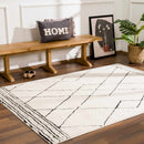 Keone Black & White Thick Rug Keone Black & White Thick Rug