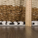 Leryn Black & White Checkered Area Rug Leryn Black & White Checkered Area Rug