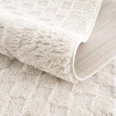 Leryn Ivory Checkered Area Rug Leryn Ivory Checkered Area Rug