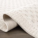 Leryn Ivory Checkered Area Rug Leryn Ivory Checkered Area Rug