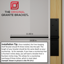 Industrial 1 inch Free Hanging Shelf Bracket® Industrial 1 inch Free Hanging Shelf Bracket®