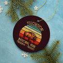 Yellowstone National Park Retro Bison Ornament Yellowstone National Park Retro Bison Ornament