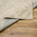 Fyffe Embossed Beige Wool Area Rug Fyffe Embossed Beige Wool Area Rug