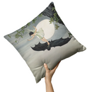 "Fairy Riding a Bat" Throw Pillow "Fairy Riding a Bat" Throw Pillow