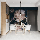 Large Dark Peony Mural Wallpaper Large Dark Peony Mural Wallpaper