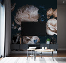 Large Dark Peony Mural Wallpaper Large Dark Peony Mural Wallpaper