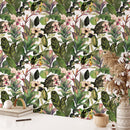 Green Tropical Leaves Wallpaper Mural Green Tropical Leaves Wallpaper Mural