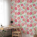Watercolor Pink Summer Flowers Wallpaper Watercolor Pink Summer Flowers Wallpaper