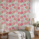 Watercolor Pink Summer Flowers Wallpaper Watercolor Pink Summer Flowers Wallpaper