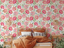 Watercolor Pink Summer Flowers Wallpaper Watercolor Pink Summer Flowers Wallpaper