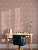Minimalist Cotton Blossom Floral Wallpaper Minimalist Cotton Blossom Floral Wallpaper