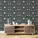 Retro Floral Peel and Stick Wallpaper - William Morris Wallpaper Retro Floral Peel and Stick Wallpaper - William Morris Wallpaper