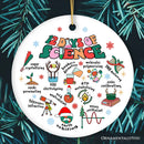 12 Days of Science Ornament, Christmas Gift for Scientist Nerd or Teacher 12 Days of Science Ornament, Christmas Gift for Scientist Nerd or Teacher