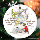 A Day Without a Friend is Empty Like a Pot Without Honey Quote Ornament, Pooh and Friends Sentimental Christmas Gift A Day Without a Friend is Empty Like a Pot Without Honey Quote Ornament, Pooh and Friends Sentimental Christmas Gift