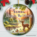A Life in the Woods by Felix Salten Ornament, Bambi's Journey Christmas Keepsake A Life in the Woods by Felix Salten Ornament, Bambi's Journey Christmas Keepsake