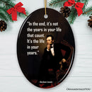 Abraham Lincoln Motivational Life Quote Ornament, Inspirational Gift Abraham Lincoln Motivational Life Quote Ornament, Inspirational Gift