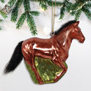 American Quarter Horse Glass Christmas Ornament, Equestrian Gift American Quarter Horse Glass Christmas Ornament, Equestrian Gift