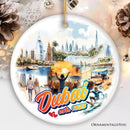 Artistic Dubai Cultural Christmas Ornament, Keepsake Souvenir and Gift Artistic Dubai Cultural Christmas Ornament, Keepsake Souvenir and Gift