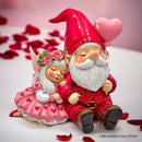 Whimsical Love Story Gnome Couple Small Figurine, 4" Cute and Small Valentine's Day Gift Mini Statue Whimsical Love Story Gnome Couple Small Figurine, 4" Cute and Small Valentine's Day Gift Mini Statue