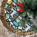 Woodland Animal Scandinavian Folk Christmas Tree Skirt Woodland Animal Scandinavian Folk Christmas Tree Skirt