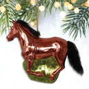 American Quarter Horse Glass Christmas Ornament, Equestrian Gift American Quarter Horse Glass Christmas Ornament, Equestrian Gift