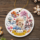 Artistic Paris Culture and Landmarks Ornament, Classical France Christmas Souvenir Gift Artistic Paris Culture and Landmarks Ornament, Classical France Christmas Souvenir Gift