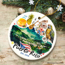 Artistic Puerto Rico Tropical Scenery Ornament, Caribbean Paradise Souvenir Gift Artistic Puerto Rico Tropical Scenery Ornament, Caribbean Paradise Souvenir Gift