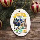 Artistic Arizona State Themes and Landmarks Christmas Ornament Artistic Arizona State Themes and Landmarks Christmas Ornament