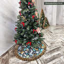 Woodland Animal Scandinavian Folk Christmas Tree Skirt Woodland Animal Scandinavian Folk Christmas Tree Skirt