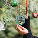 Zebra Stripes Safari Stained Glass Style Ceramic Ornament, African Animals Christmas Gift and Decor Zebra Stripes Safari Stained Glass Style Ceramic Ornament, African Animals Christmas Gift and Decor