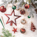 Alluring Large Christmas Ornament Set, Unique Red Green and Gold Baubles, 92 Charms and Snow Covered Trees with Dark Red Tree Topper Alluring Large Christmas Ornament Set, Unique Red Green and Gold Baubles, 92 Charms and Snow Covered Trees with Dark Red Tree Topper