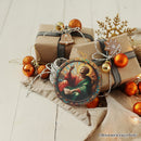 Artistic Man With a Book in Renaissance Italy Painting Ornament, Stained Glass Themed Medieval Christmas Keepsake Artistic Man With a Book in Renaissance Italy Painting Ornament, Stained Glass Themed Medieval Christmas Keepsake