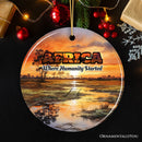 Artistic Natural Beauty of African Landscapes and Wildlife with Quotes Ornament, Christmas Gift or Travel Souvenir, Safari, Serengeti and Mount Kilimanjaro Artistic Natural Beauty of African Landscapes and Wildlife with Quotes Ornament, Christmas Gift or Travel Souvenir, Safari, Serengeti and Mount Kilimanjaro