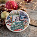 Artistic Portland City Ceramic Art Ornament, Oregon Souvenir and Christmas Gift Artistic Portland City Ceramic Art Ornament, Oregon Souvenir and Christmas Gift